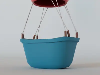 Balloon Air 3D Model Low-poly 3D model