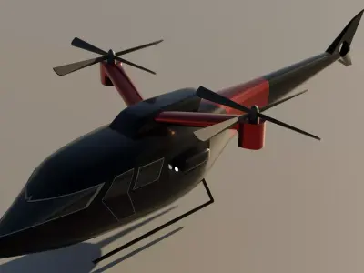 A new 3D design of a helicopter  3D model