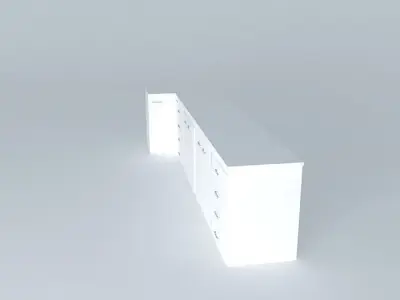 Kitchen cabinet Free 3D model 2