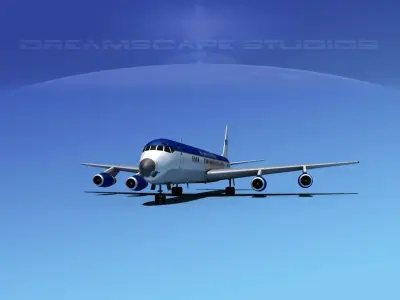 Douglas DC-8-63 Air Charter Intl 1 3D model