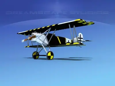 Fokker D-VII V06 Luftwaffe 3D model