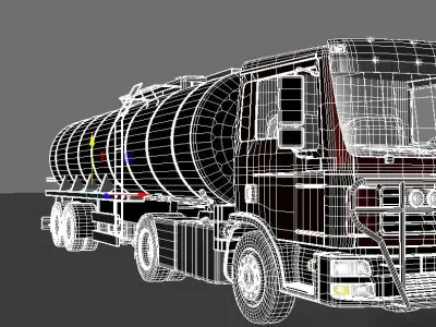 Oil Tank Truk 3D model