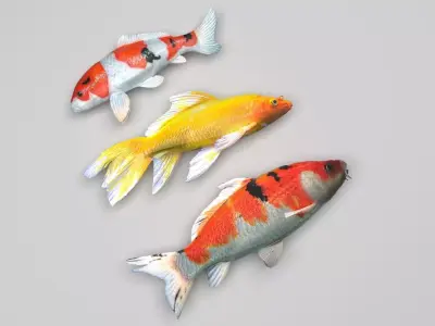 Fishes Set 3D model