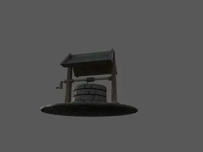 Water Well Low-poly 3D model Low-poly 3D model