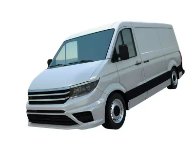 European design panel van Crafter low roof 3D model