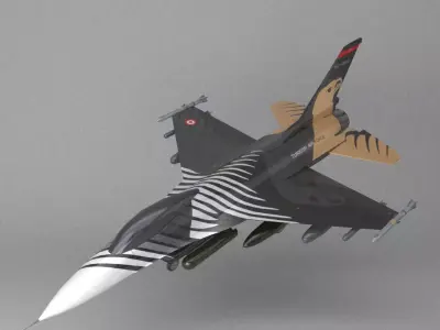 F16 Solo Turk Low-poly 3D model