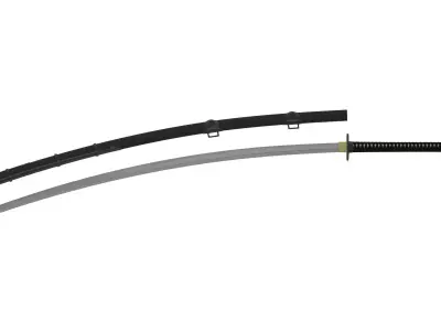 Long Odachi Sword  3D model