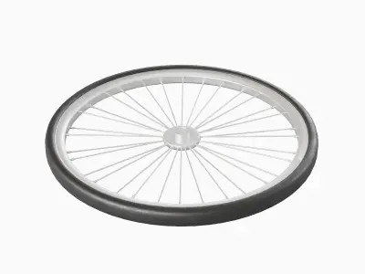 Bicycle Tire 01 Low-poly 3D model