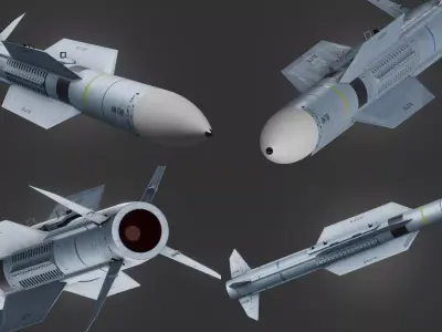 AIM-174B Gunslinger  3D model