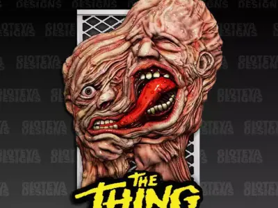 THE THING Split Face 3D model