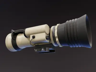 Nova A600 Night Vision Scope Low-poly 3D model