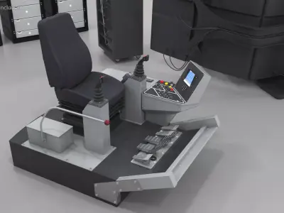 Chair Mining Simulator LX6 by Immersive Technologies 3D model