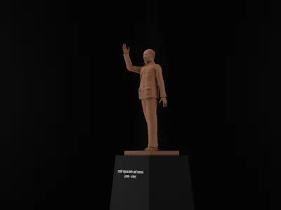 Ho Chi Minh Statue 3D model