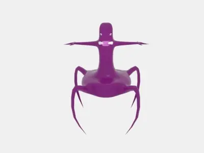 Spider Alien Low-poly 3D model
