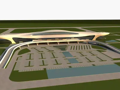 Airport Terminal 3D model