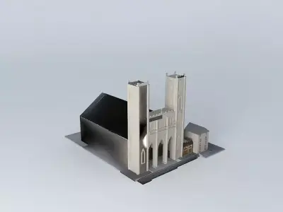 NOTRE DAME BASILICA. Free 3D model