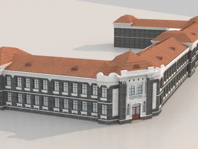 Tsinghua College 3D model