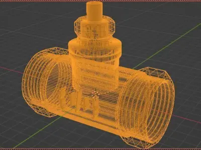 Tihs is a valve 3d model ready in blender 3D model