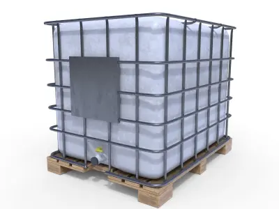 IBC Container Low-poly 3D model
