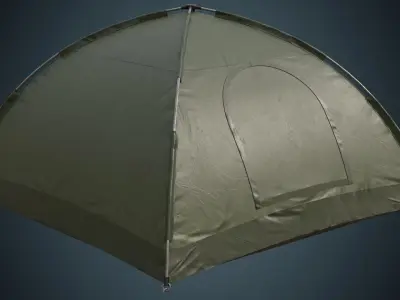 Tent 1B Low-poly 3D model