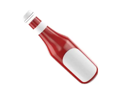 Ketchup Bottle 3D model