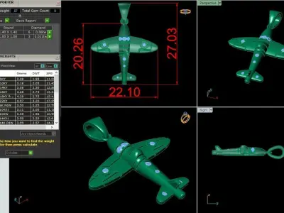 Planes Pendants 3D print model