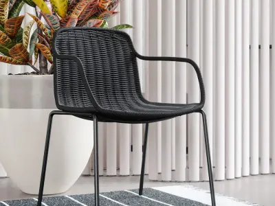  Replica Expormim Weave Chair Model, Black 