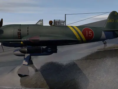 Kawanishi N1K2-J Shiden Kai - George 3D model