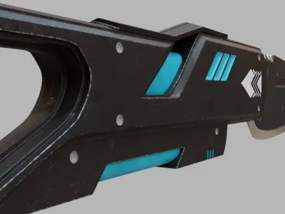 Futuristic Knife 3D model