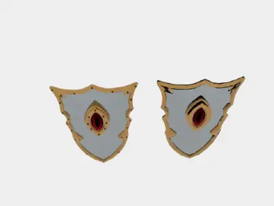 LARP Eye of Doom Shield Low-poly 3D model