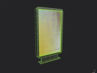 Stand Display M02 Low-poly 3D model