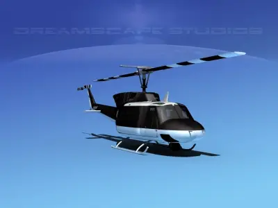 Bell 212 FBI 3D model