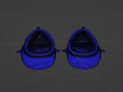 Shark FlipFlops Winter Slippers  3D model