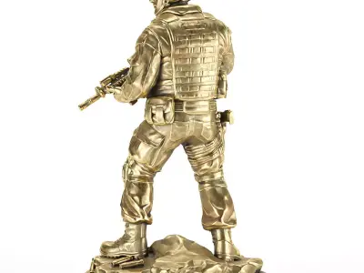 soldier statue 3D model