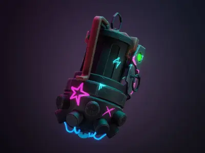 Arcane Jinx BOMB Grenade game-ready Low-poly 3D model