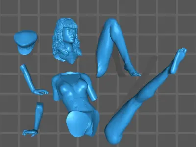 PIN UP SAILOR GIRL 2 3D print model