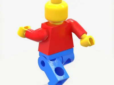 Lego Man PBR rigeed Low-poly 3D model