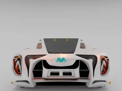Futuristic Car AVA Concept Free low-poly 3D model