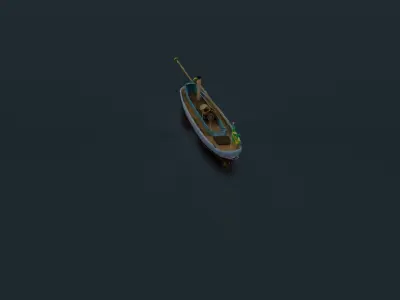 Alfa III Spearhead Torpedo Boat Low-poly 3D model