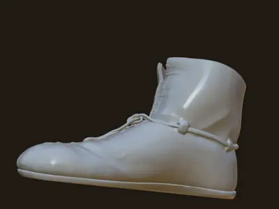 Authentic Medieval Ankle Boot 3D print model