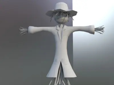 ralling 3d scarecrow 3D model