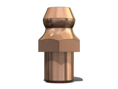 Graxeira M6 Grease Fitting 3D model