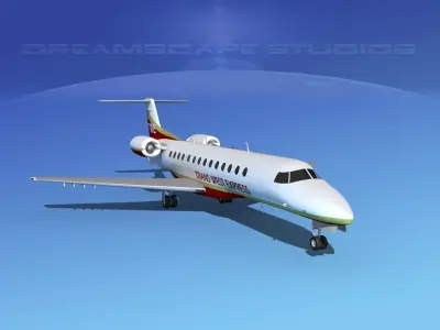 Embraer ERJ-135 Trans West Express 3D model