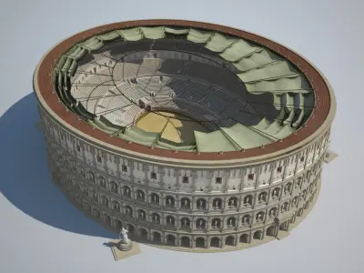 Colosseum New Undamaged 3D model