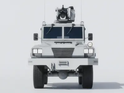 UN MRAP RG-31Nyala Low-poly 3D model