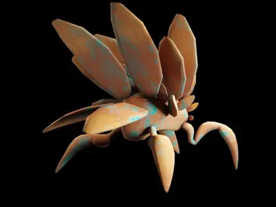 Alien Bug Low-poly 3D model