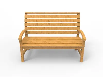 Garden Bench 3D print model