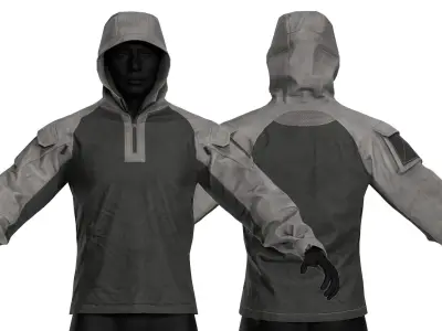 AEM01 TACTICAL JACKET Low-poly 3D model