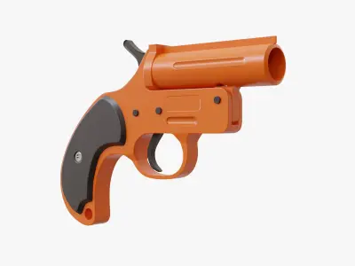 Flare Gun 3D model 2