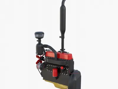 Tractor Engine 3D model